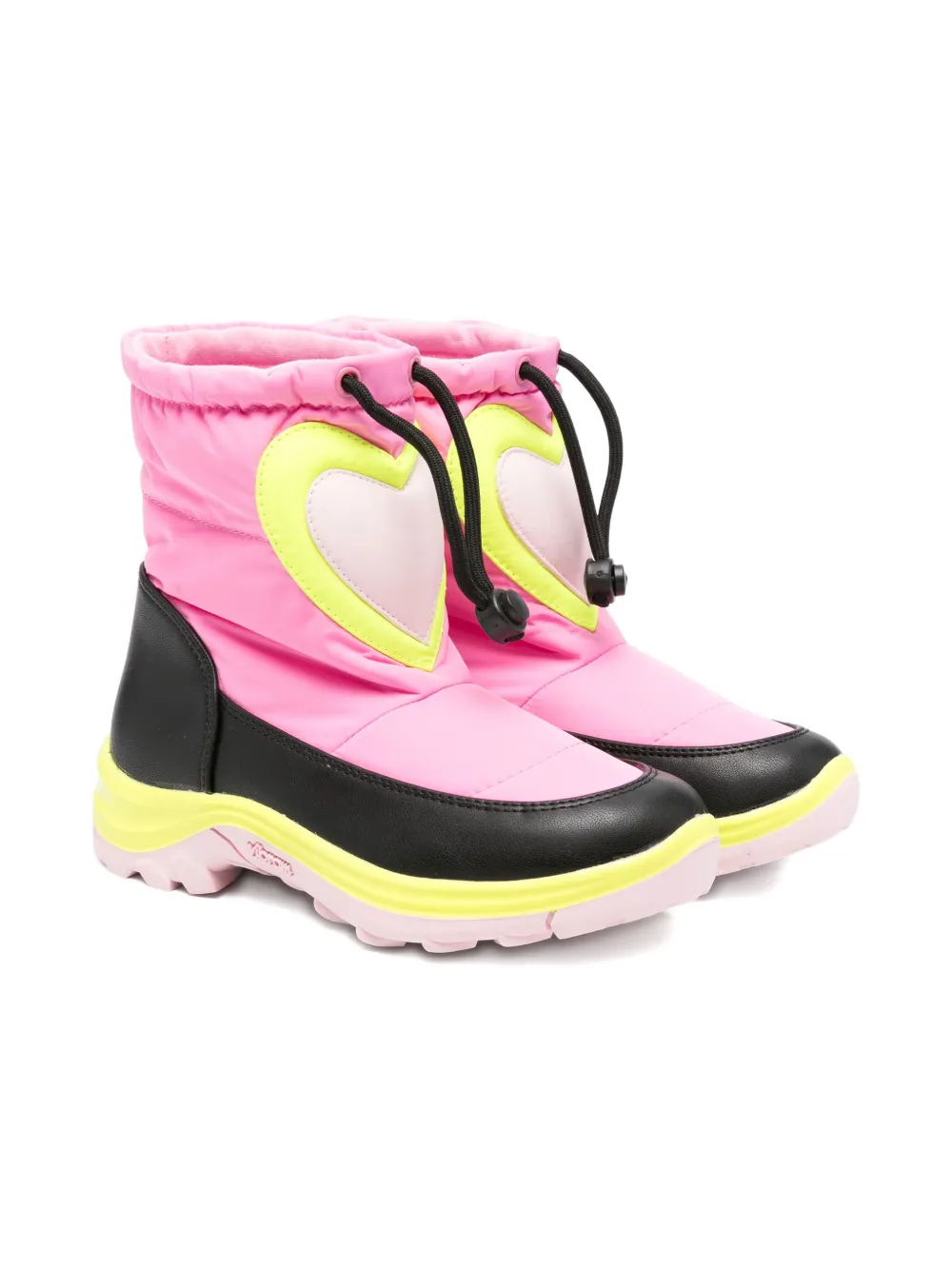 Stella Mccartney Heart-detail Snow Boots In Pink