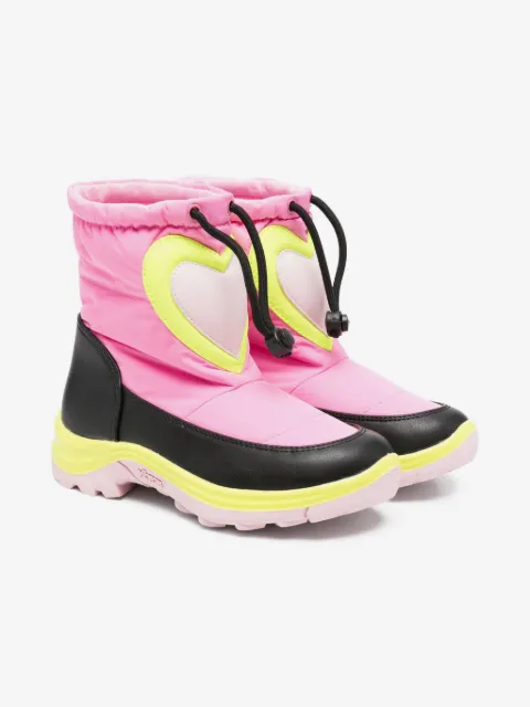 Stella McCartney Kids 하트 디테일 방한 부츠