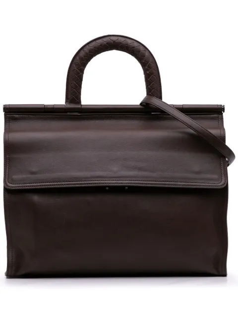 Bottega Veneta Pre-Owned 2012-2025 Intrecciato Trimmed Nappa satchel