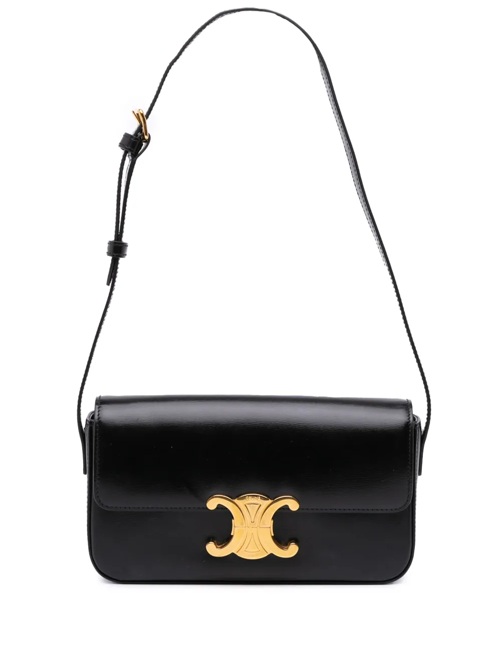 Céline Pre-Owned 2021 Shiny Calfskin Claude shoulder bag - ブラック Céline Pre-Owned 2021 Shiny Calfskin Claude shoulder bag - ブラック