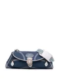 Christian Dior Pre-Owned 2004 John Galliano Diorissimo Trimmed Canvas shoulder bag - Blue