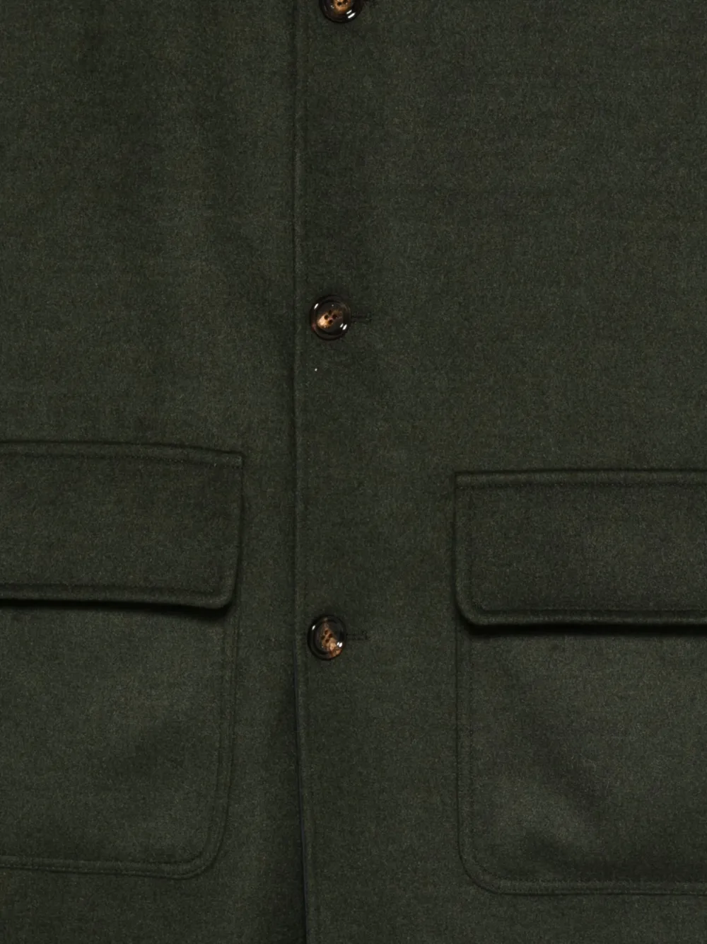 Kired Jas met capuchon en klepzak Groen