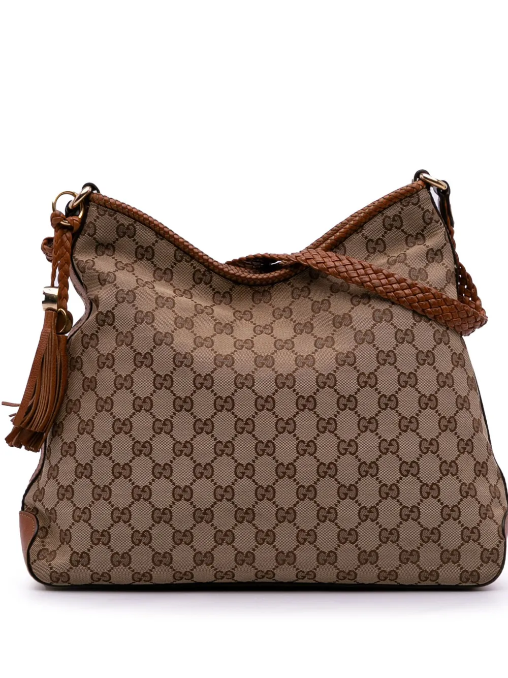 Gucci Pre-Owned 2016-2025 GG Canvas Marrakech shoulder bag - ブラウン Gucci Pre-Owned 2016-2025 GG Canvas Marrakech shoulder bag - ブラウン