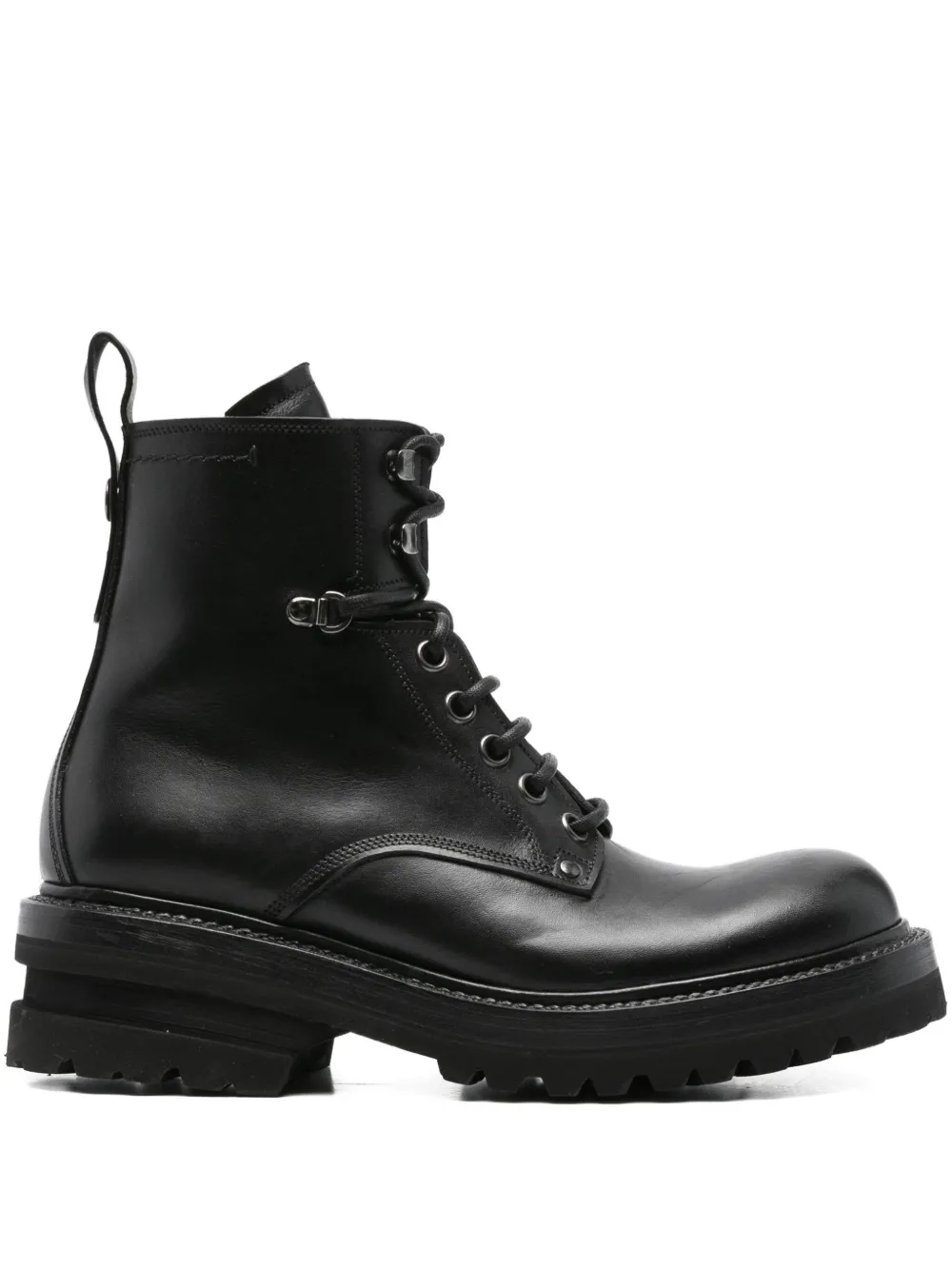 Premiata lace-up lug-sole boots Zwart