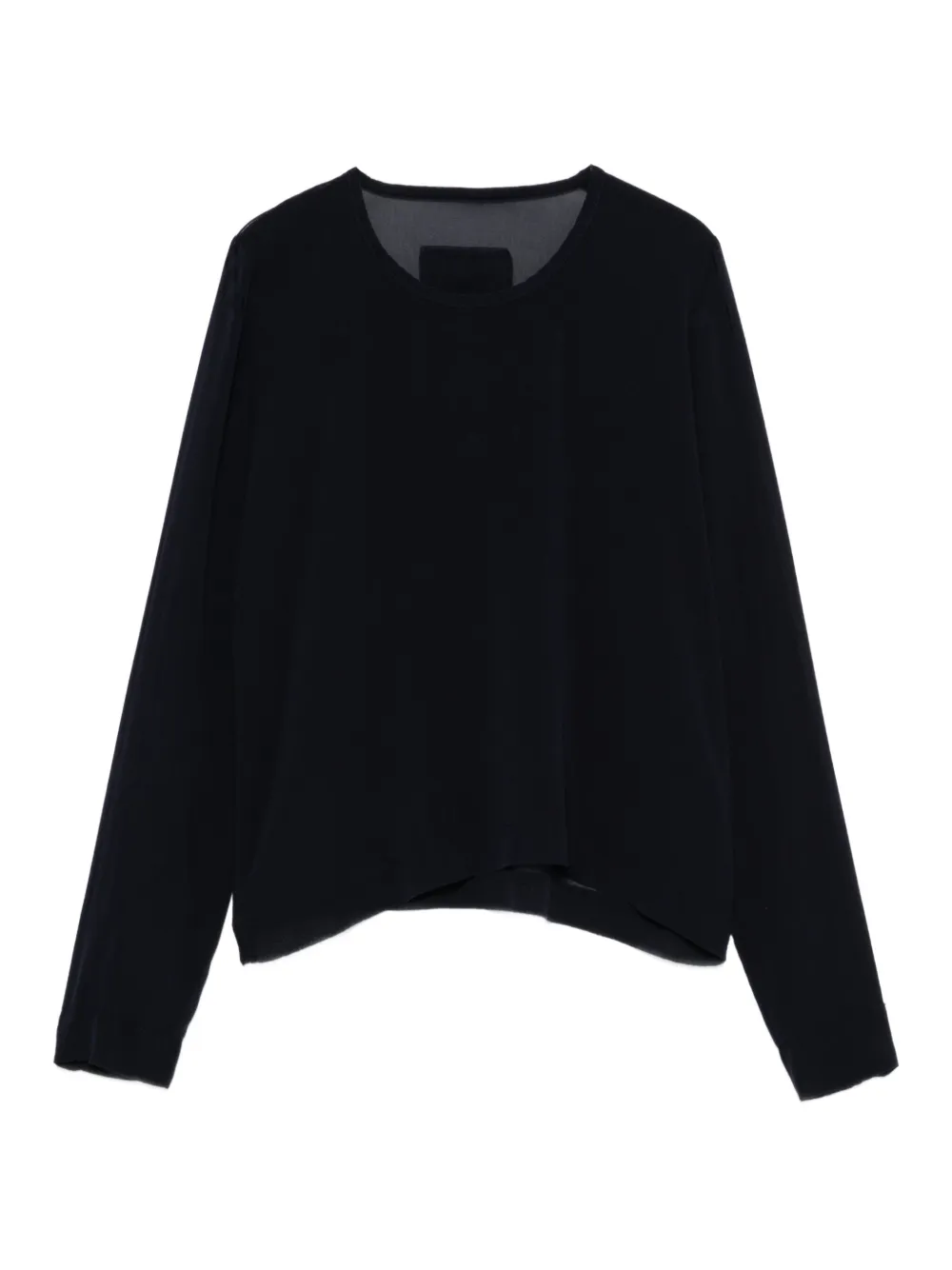 Private 0204 sheer-panel long-sleeve top | Black | Image 1