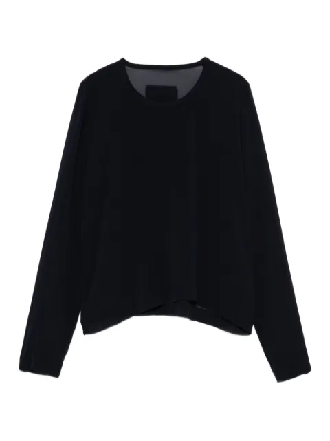 Private 0204 sheer-panel long-sleeve top