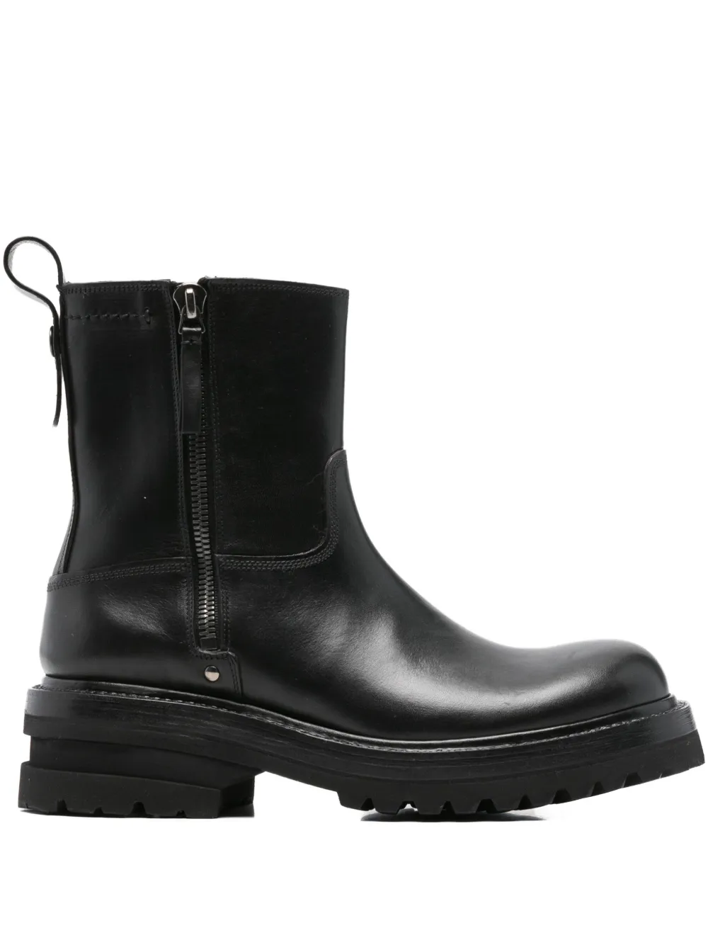 Premiata leather ankle boots Zwart