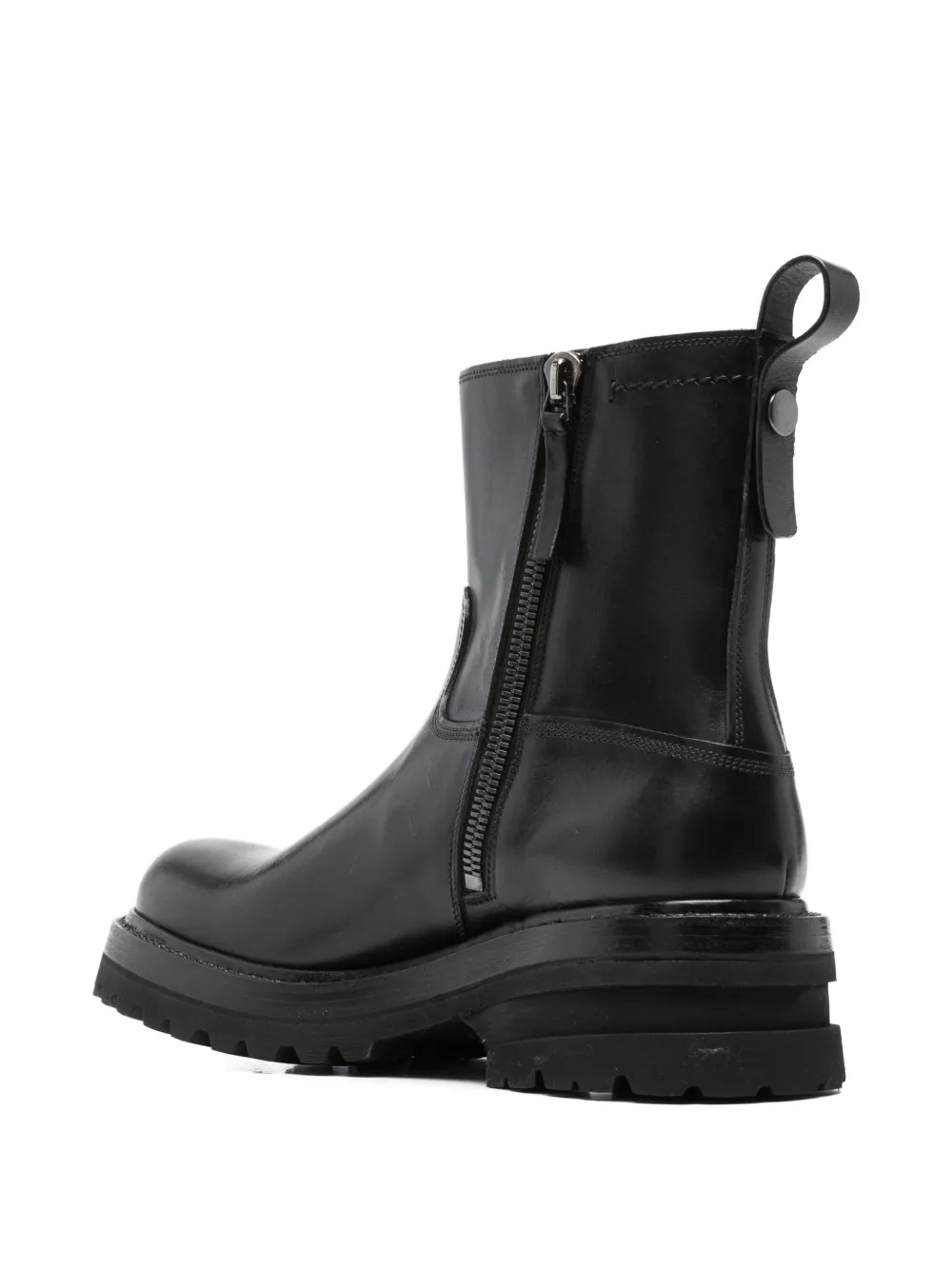 Premiata leather ankle boots Zwart