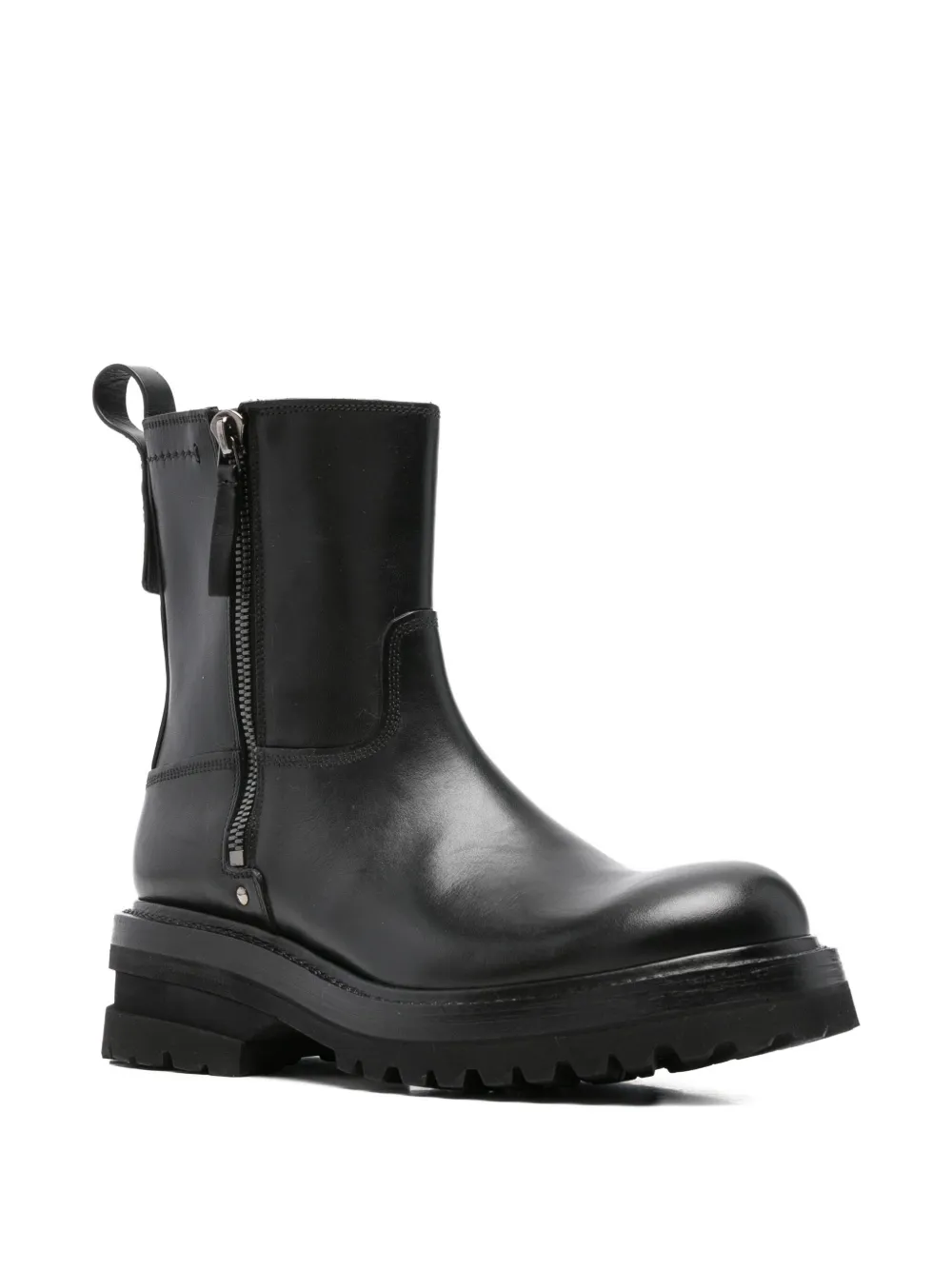 Premiata leather ankle boots Zwart