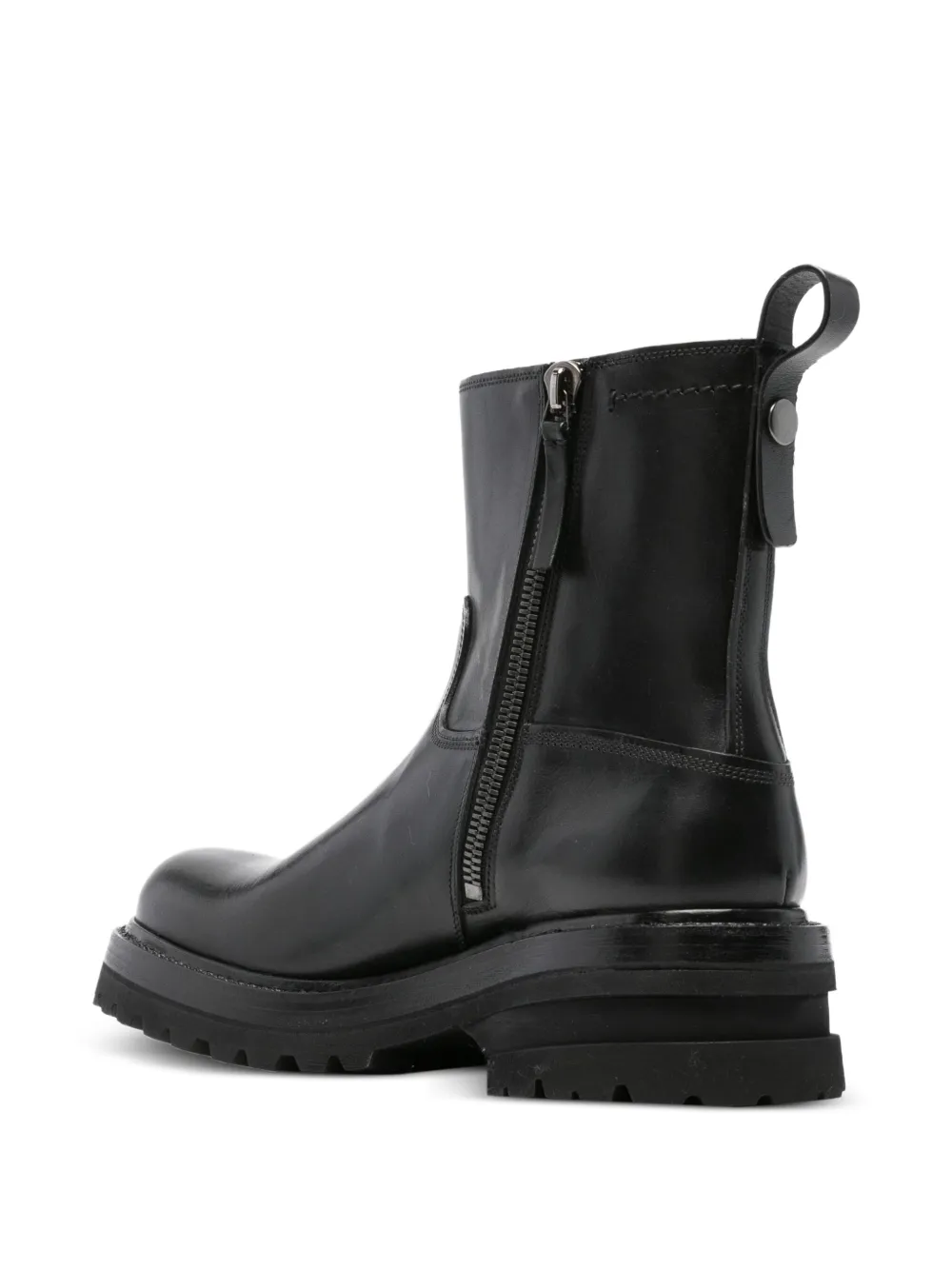 Premiata Leren enkellaarzen Zwart