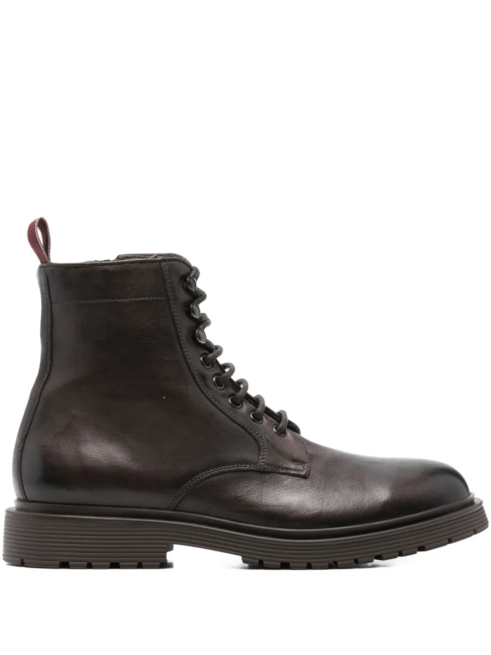 sturlini firenze lace-up leather boots - ブラウン sturlini firenze lace-up leather boots - ブラウン