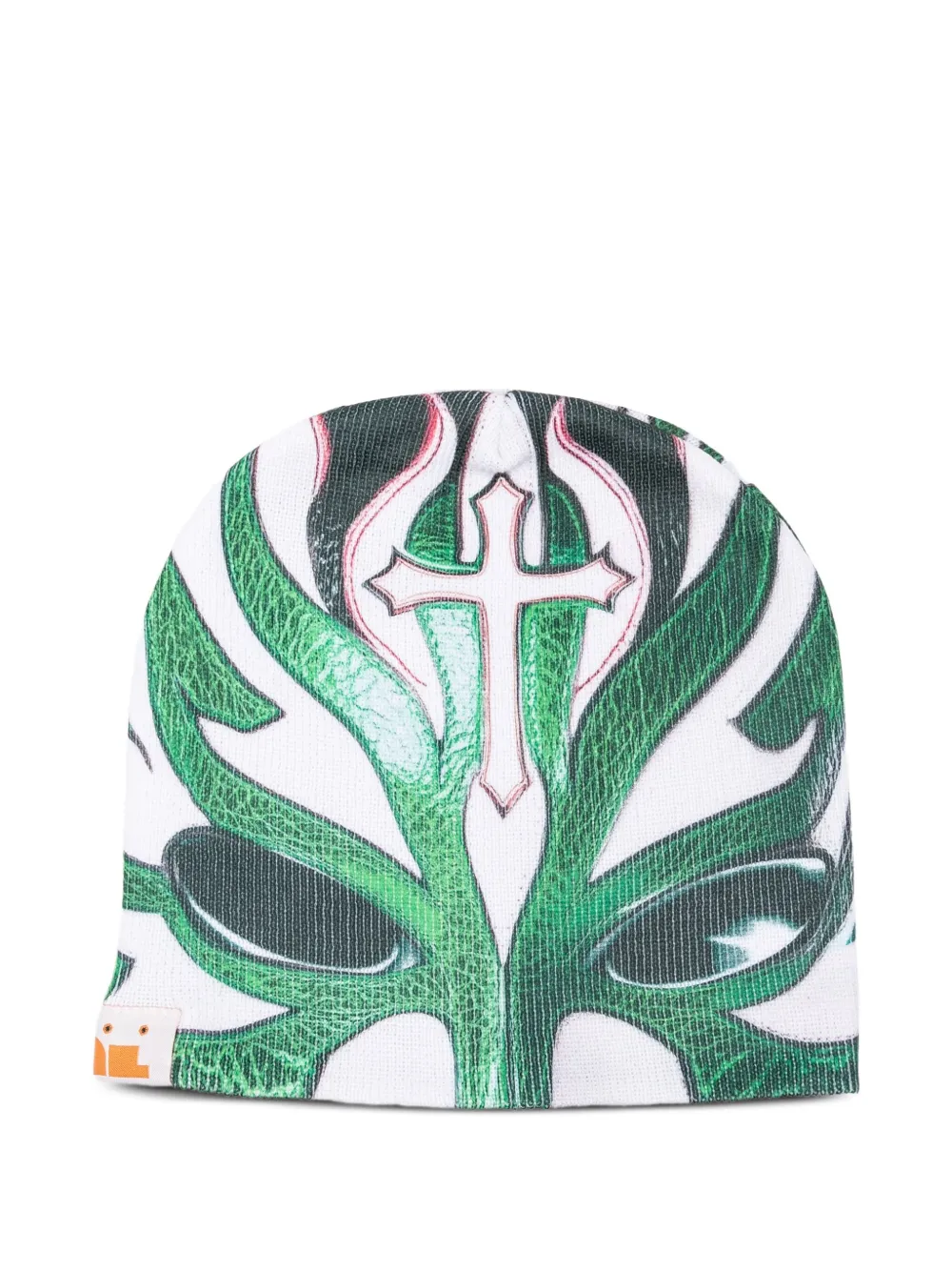 PDF cross-print beanie | Green | Image 1
