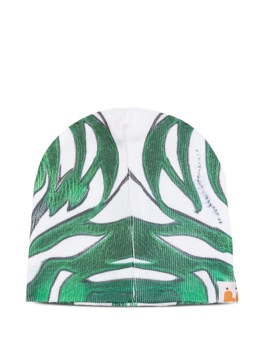 PDF cross-print beanie - Groen