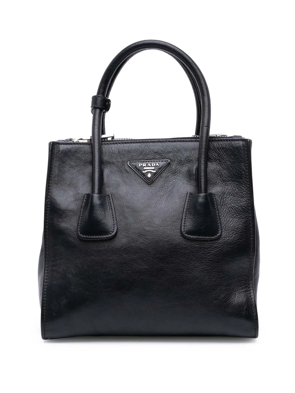 Prada Pre-Owned 2013-2025 Glace Calf Twin Pocket satchel | Black | Image 1