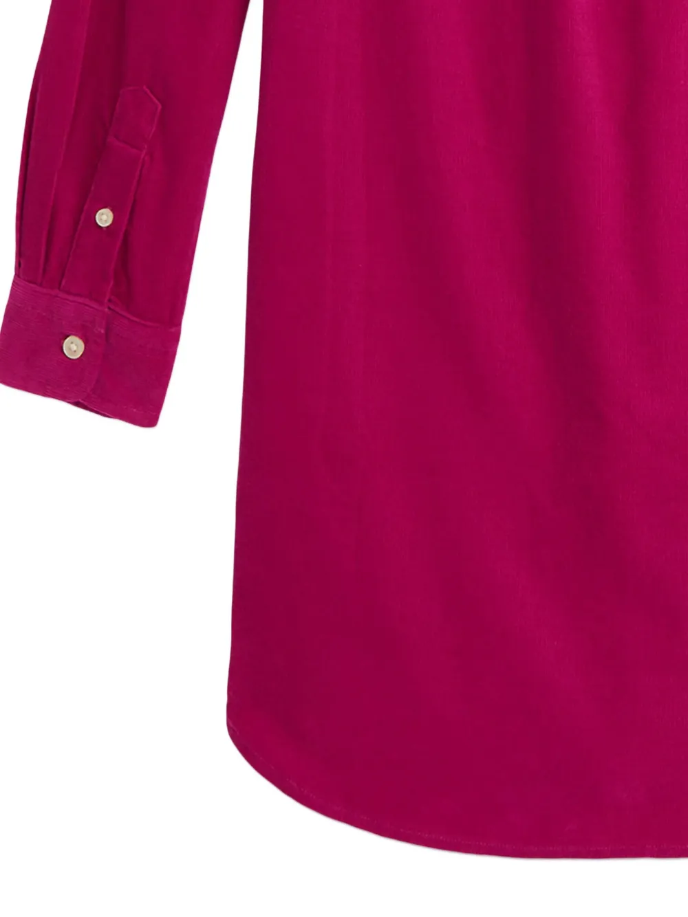 Polo Ralph Lauren Ralph Lauren Pintucked Cotton Corduroy Dress In Pink