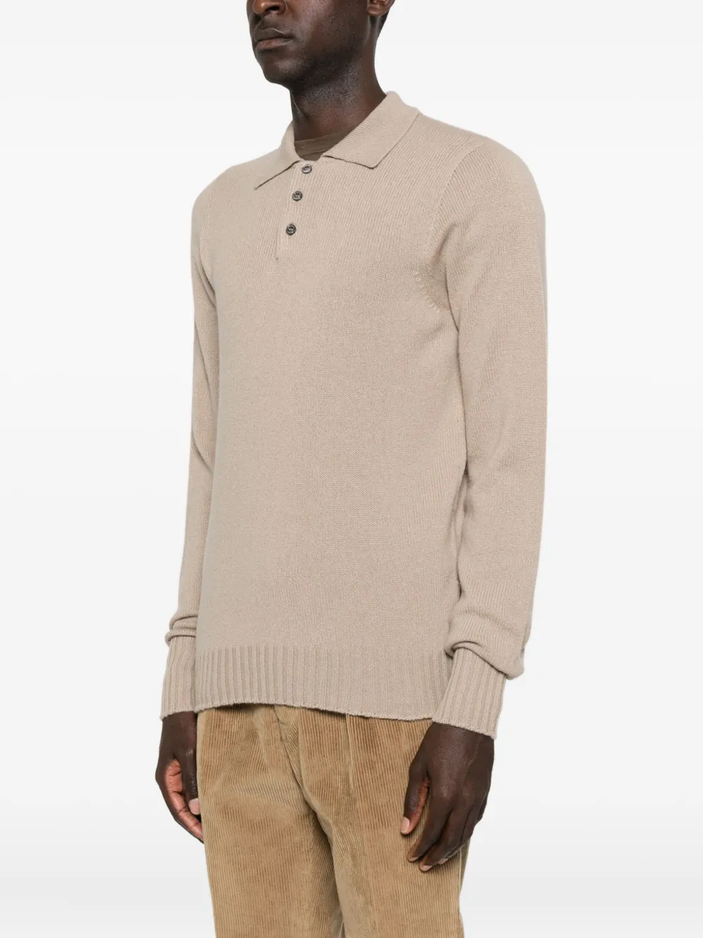 Drumohr Man Sweater Sand Size 40 Lambswool In Neutral