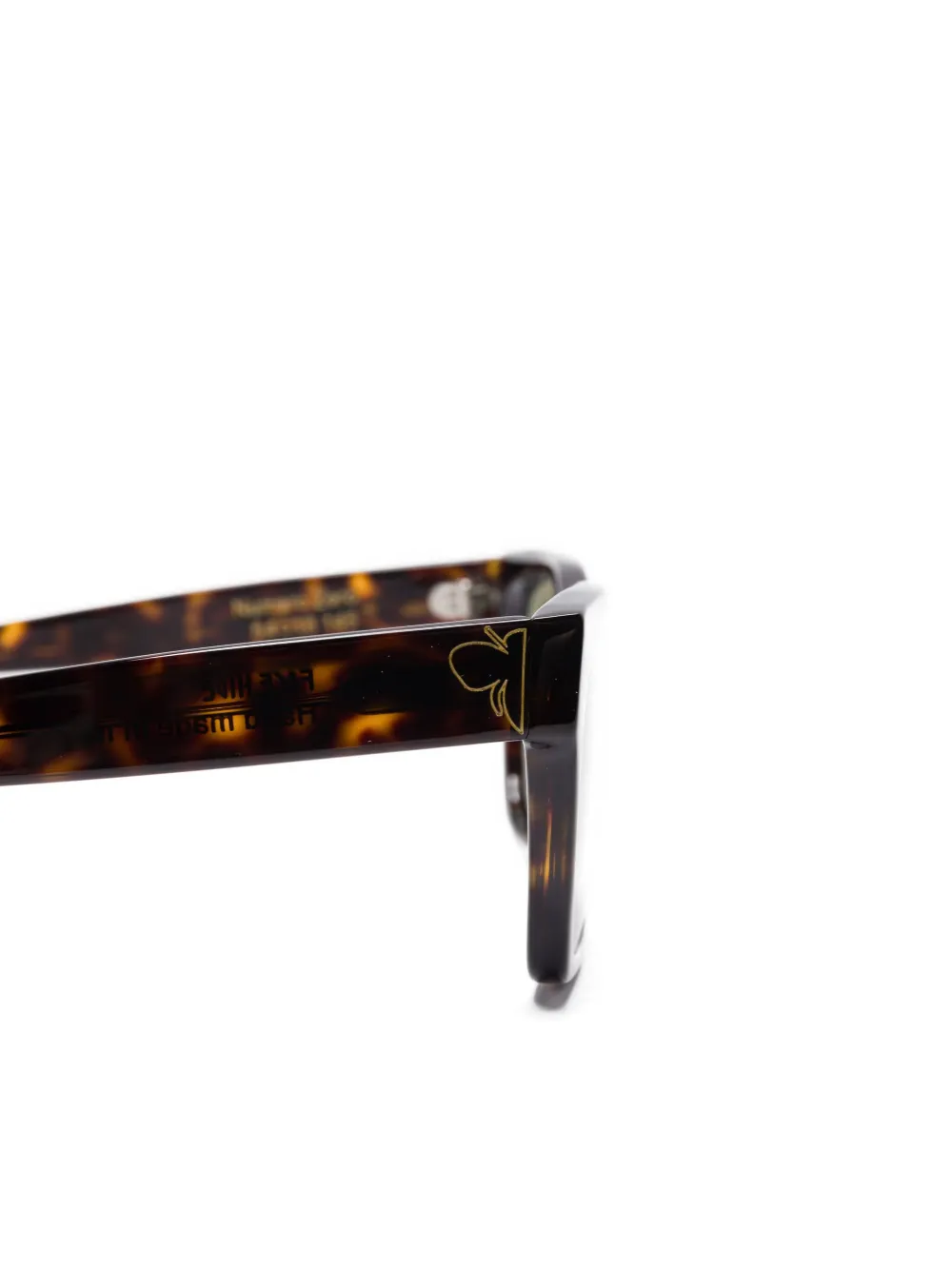 FACE HIDE Zonnebril met schildpadschild-design Bruin