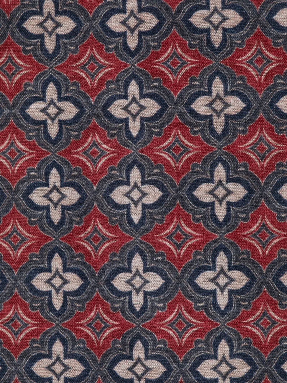 Kiton floral-pattern scarf Bruin