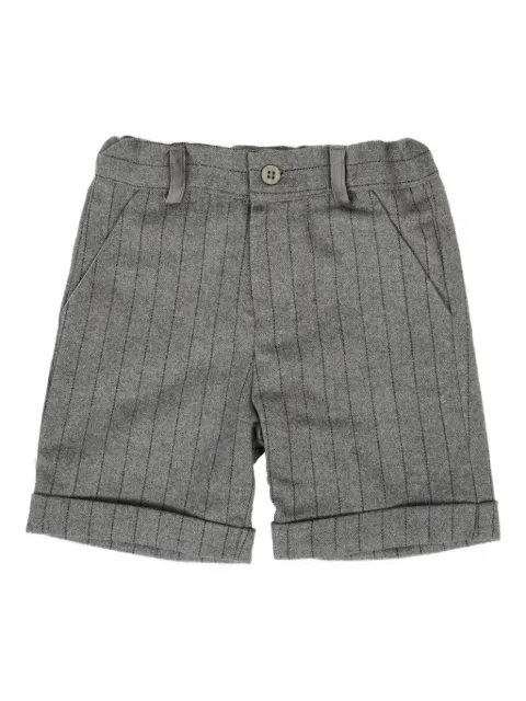 Patachou pinstripe cuffed shorts