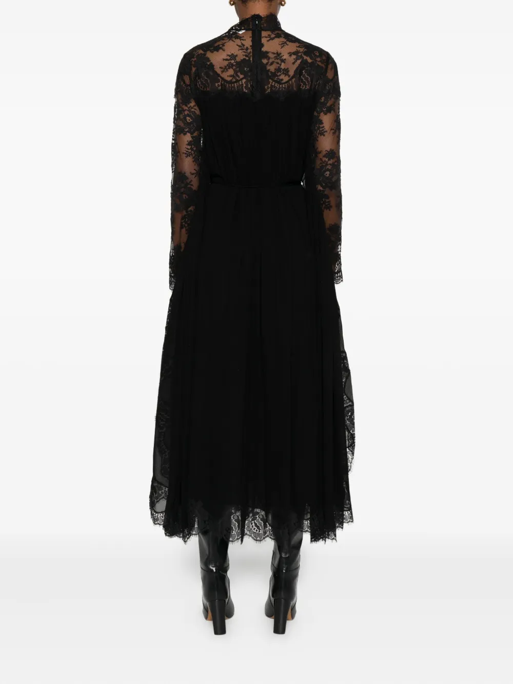 ZIMMERMANN Hypnotic maxi-jurk met vleesmuismouwen Zwart