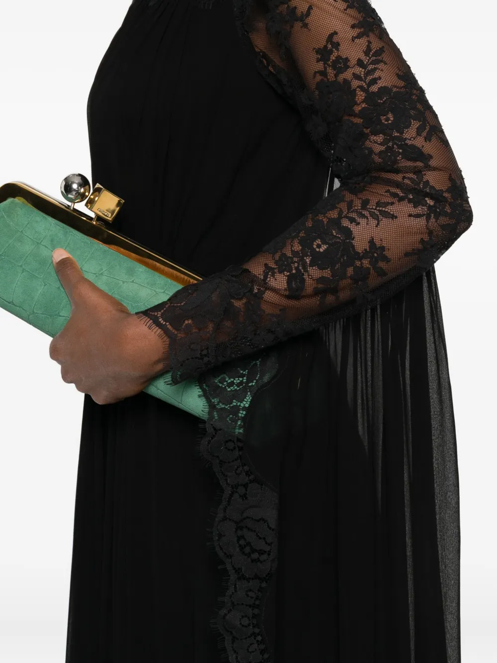 ZIMMERMANN Hypnotic maxi-jurk met vleesmuismouwen Zwart