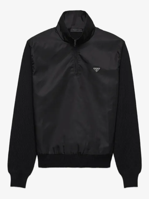 Prada wool half-zipper sweater