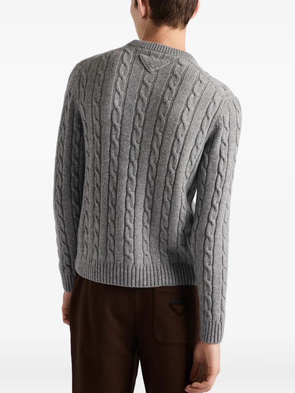 Prada cashmere crew-neck sweater Grijs