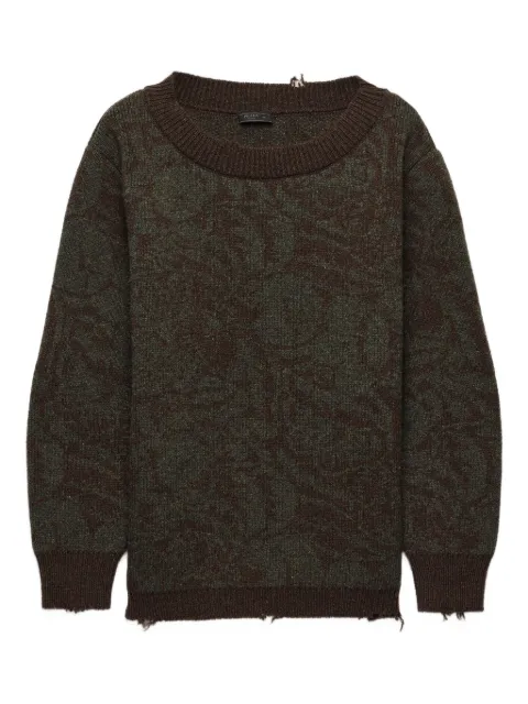 Prada wide-neck wool sweater