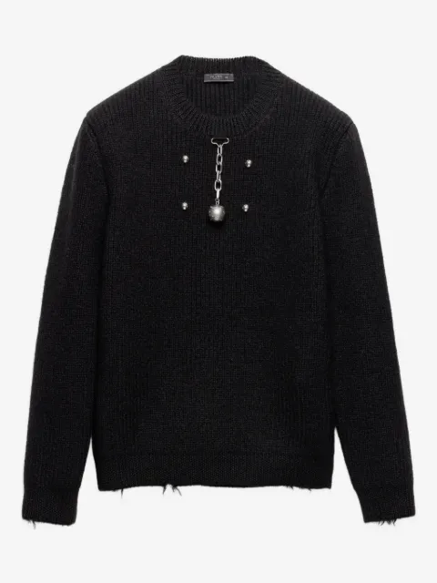 Prada ulltröja med rundad hals