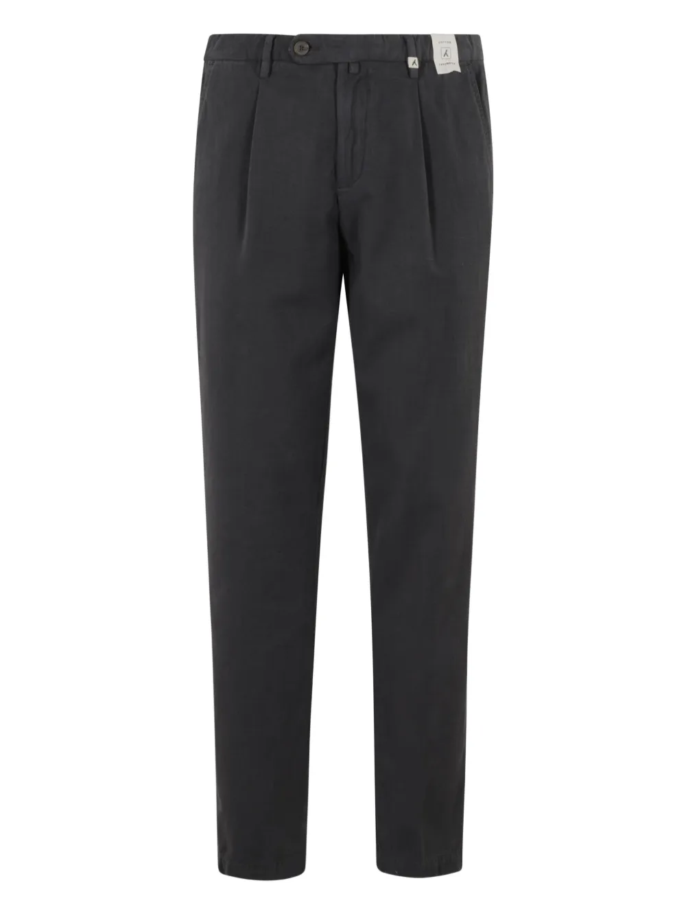 Myths Broek met geplooide voorkant Grijs