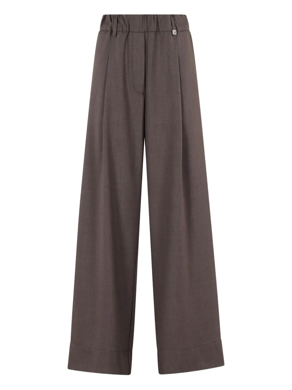 Myths pleated straight-leg trousers | Brown | Image 1