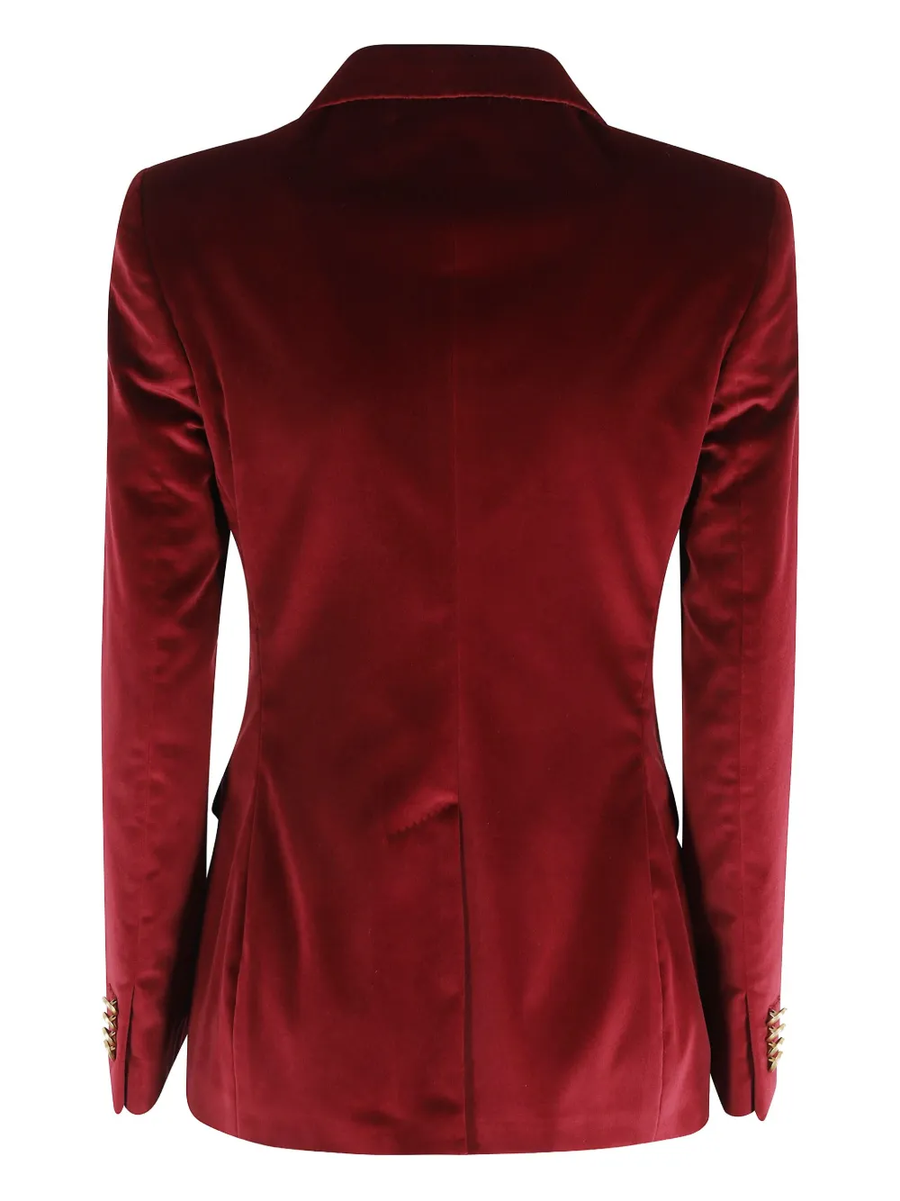 Tagliatore Velvet Double-breasted Jacket In Red
