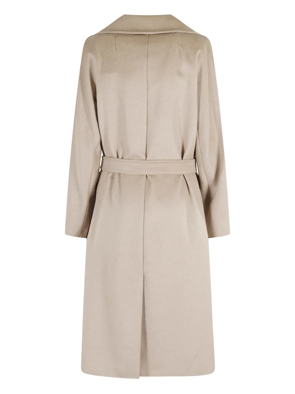Weekend Max Mara Belted Double-breasted Coat In Neutral