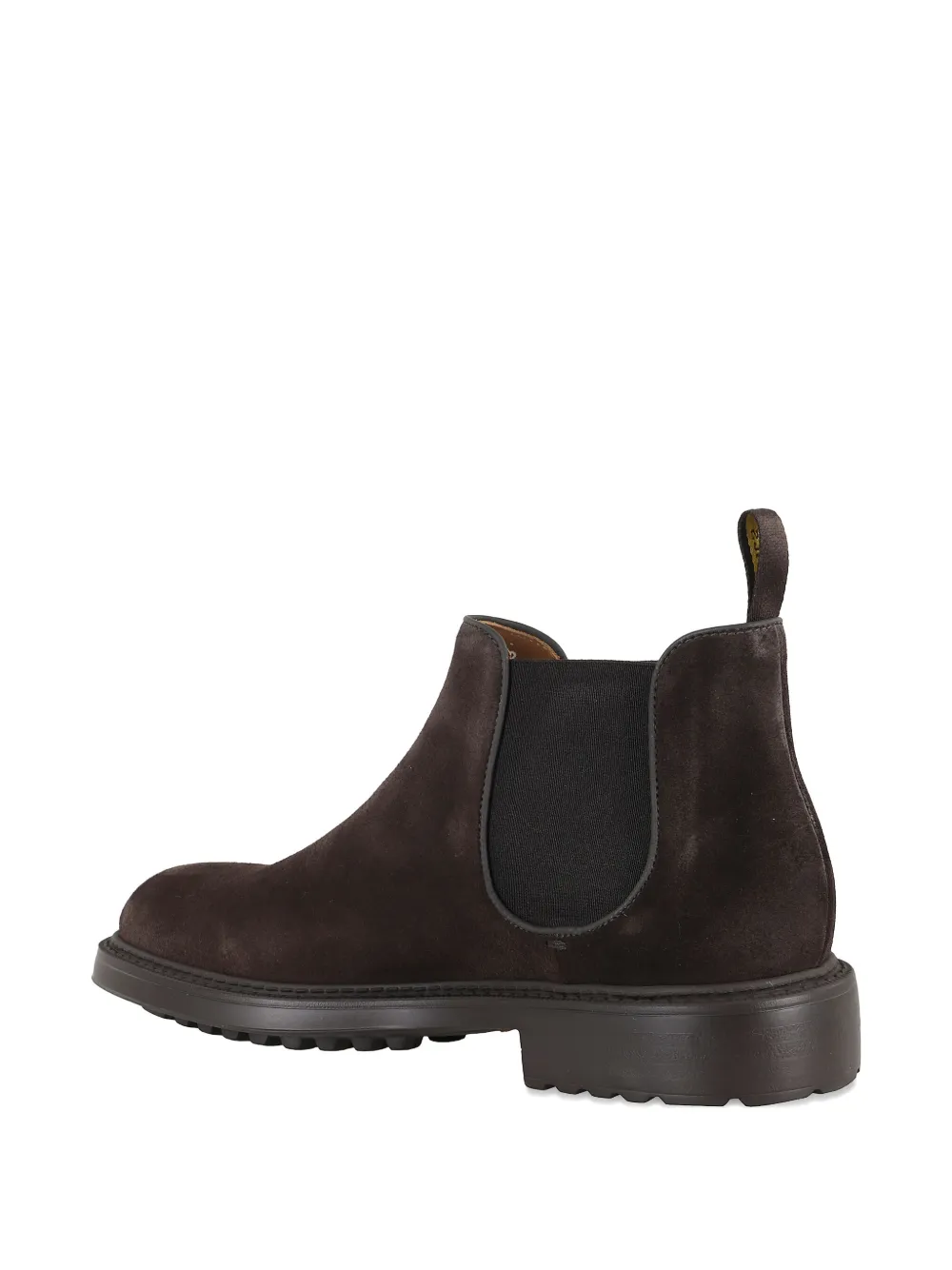 Doucal's elastic-panel suede chelsea boots Brown