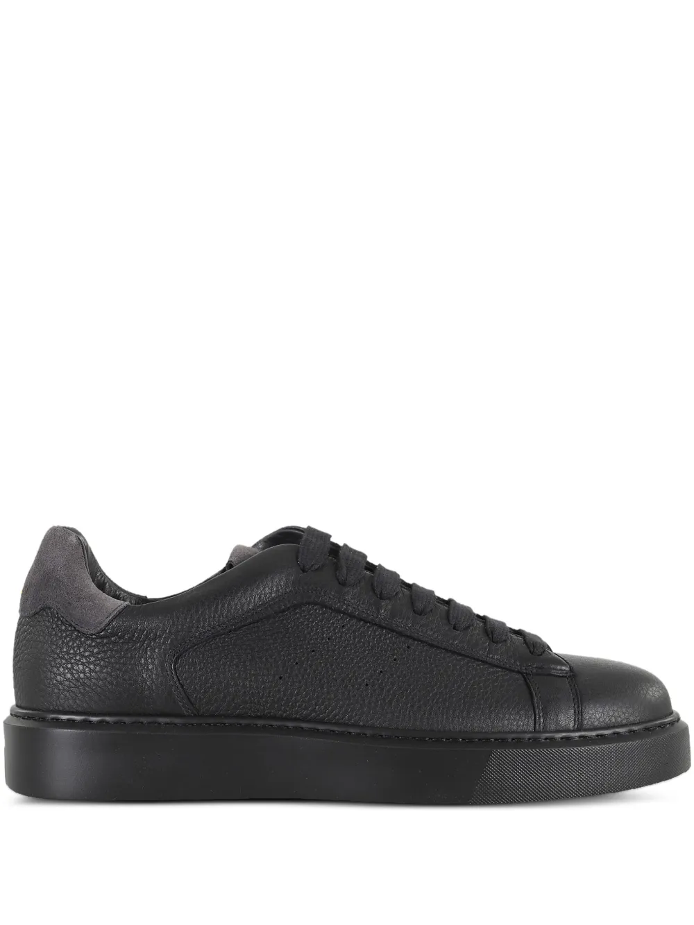 Doucal's leather sneakers Black