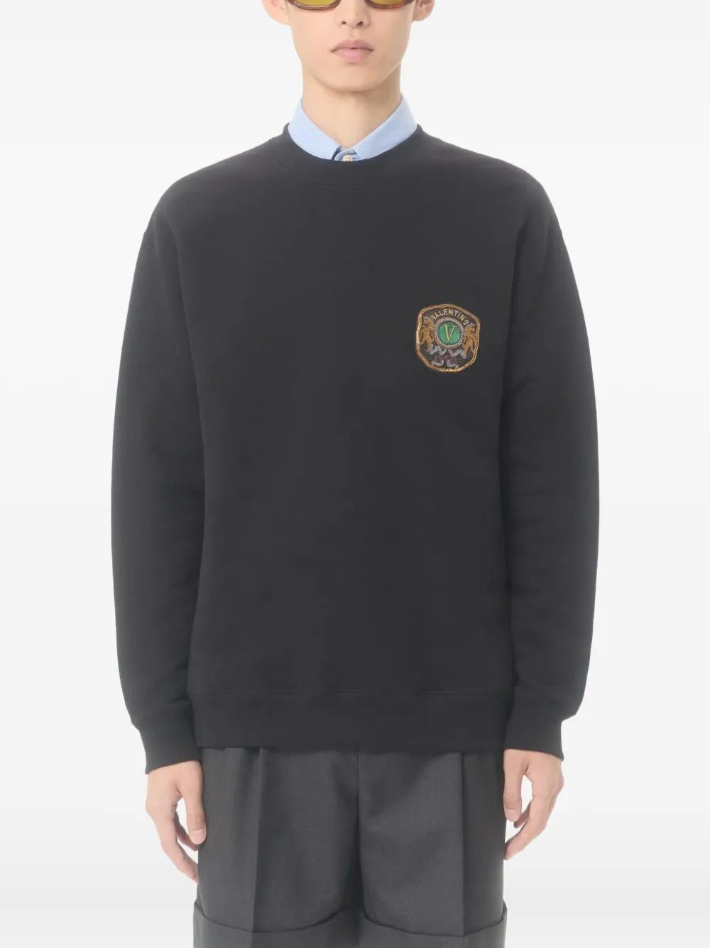 Valentino Garavani logo-patch sweatshirt