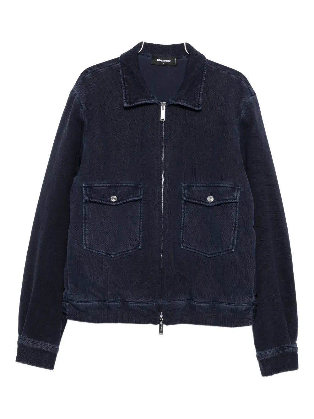 Dsquared2 Long-sleeved Shirt Jacket In Blue
