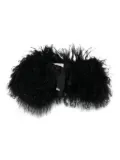 Herno lamb fur scarf - Black