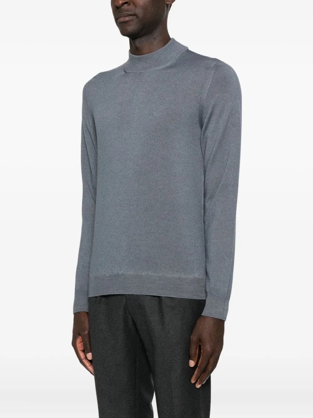 Drumohr Trui met hoge hals Grijs