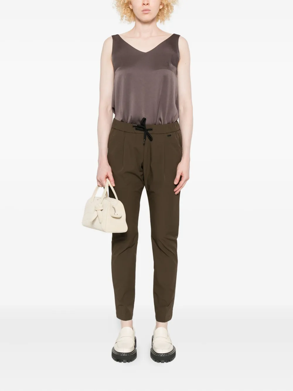 Herno pleated drawstring trousers | Tapered Pants | Image 2