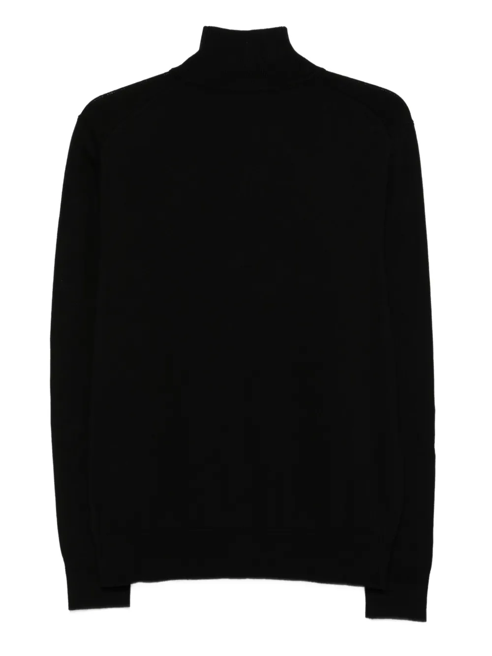 Hugo Boss Zip-up Jacket In Cotton Terry With Logo Badge In Black