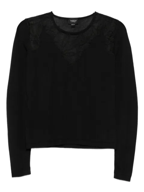 Giambattista Valli lace-insert long-sleeve top