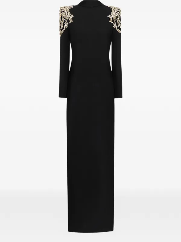 Zuhair Murad rhinestone-embellished Long Dress | Black | FARFETCH