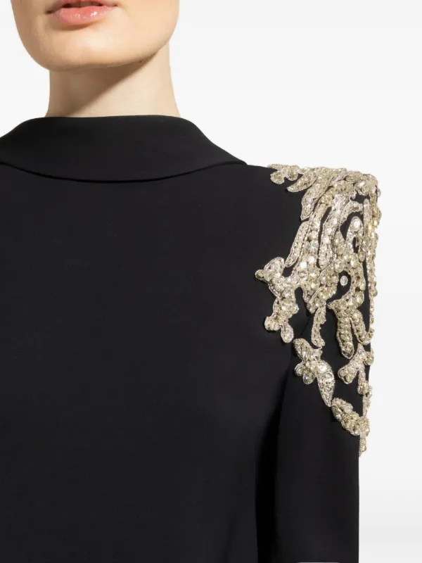 zuhair murad black lace dress Zuhair Murad Black Lace Applique Prom Dresses Deep... From Huifangzou, $152.07