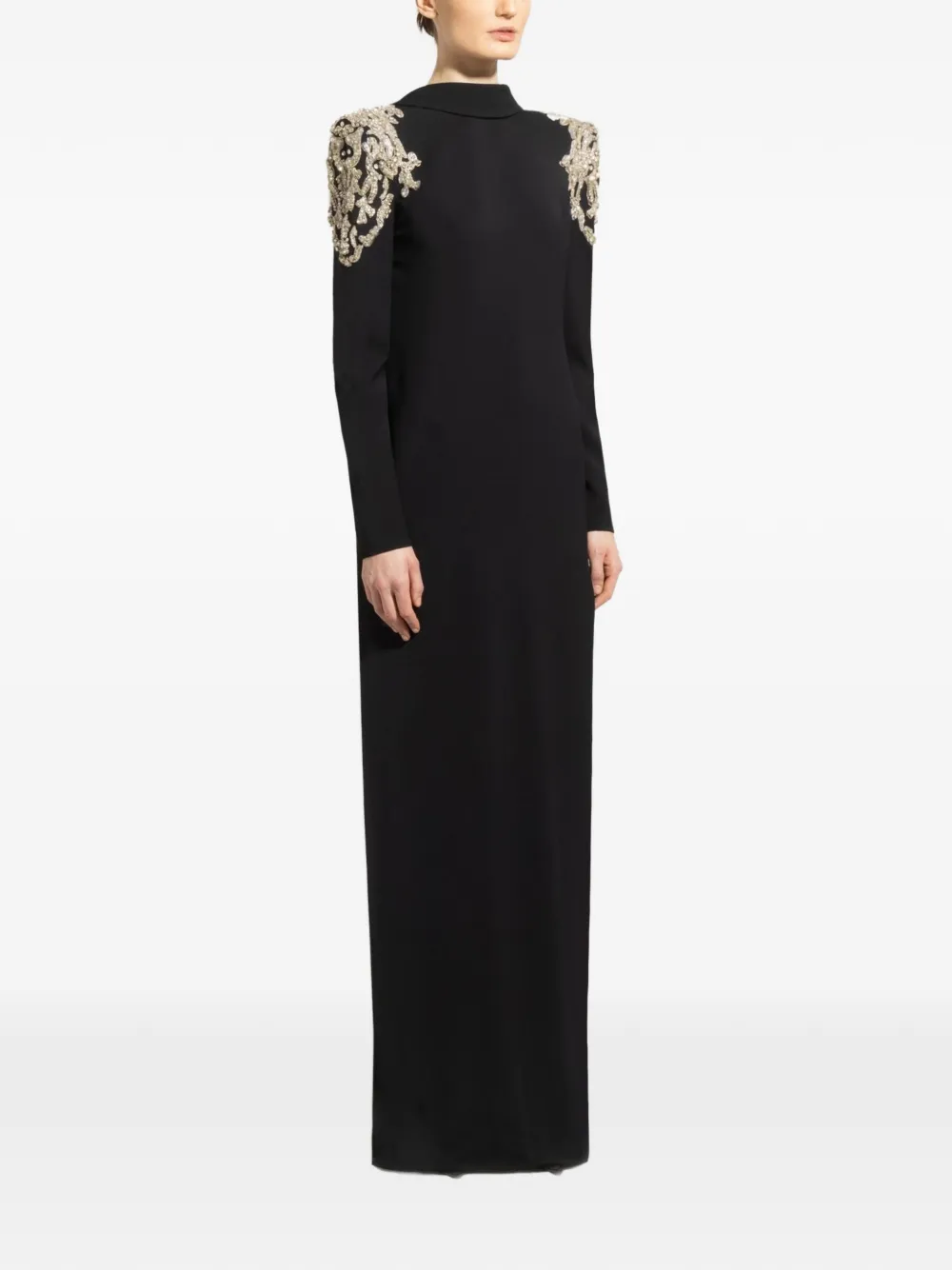 Zuhair Murad rhinestone-embellished Long Dress | Black | FARFETCH