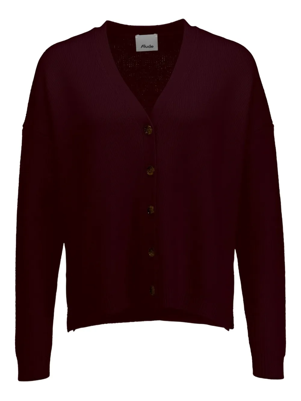 Allude V-neck cardigan | Red | Image 1