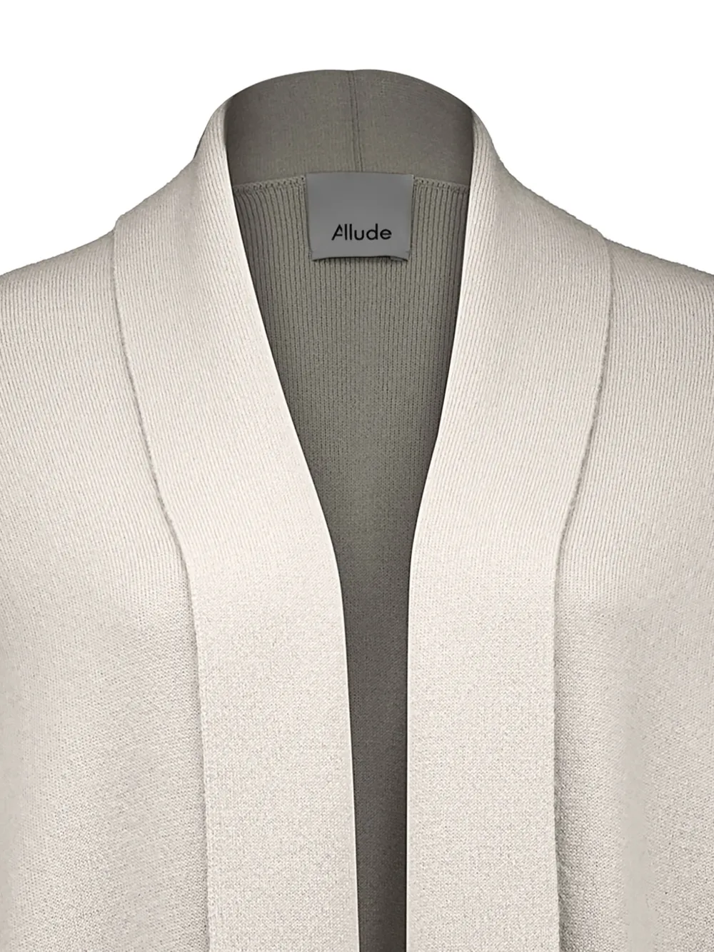 Allude Patch-pocket Knit Coat In Gray