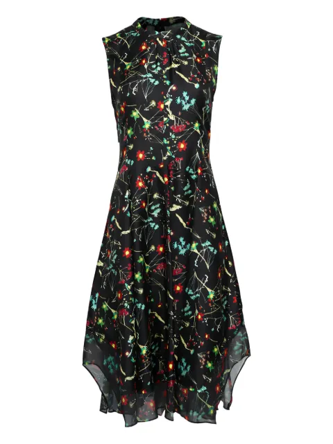 3.1 Phillip Lim vestido midi sin mangas con motivo floral