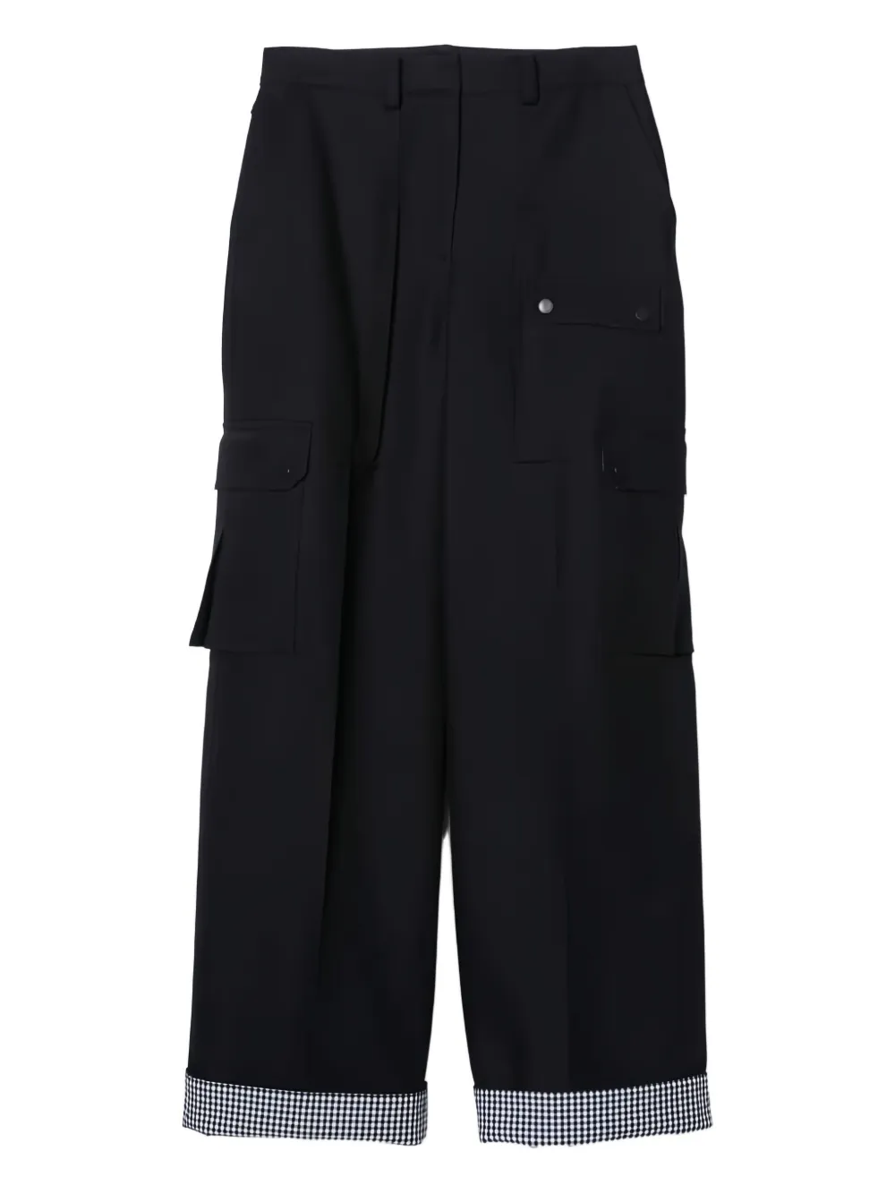 3.1 Phillip Lim Cuffed-hem Cargo Trousers In Black