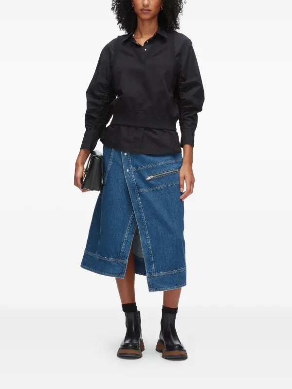 3.1 Phillip Lim ロングスリーブ シャツ | ブラック | FARFETCH JP